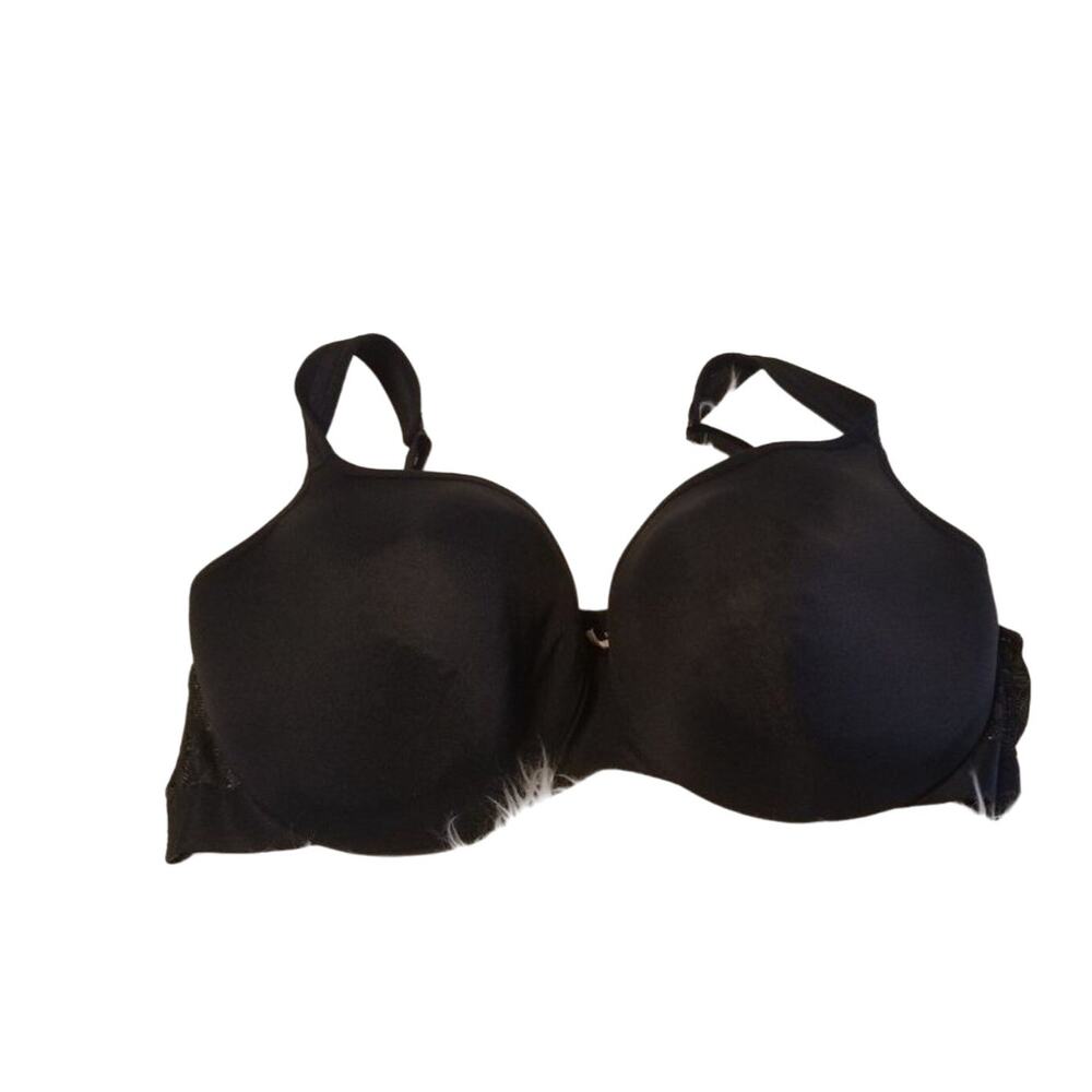 Cacique Bra Black Underwire Lined Women's Sz 42DD